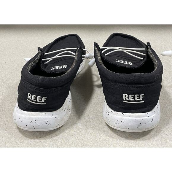 Reef Men’s Size 9 Cushion Coast TX Charcoal Black Relaxed Fit Comfort Shoes - Picture 3 of 10